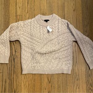 NWT J.Crew Wool Cableknit sweater - XS